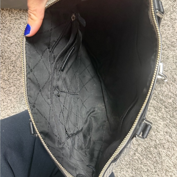 Michael Kors Black and Gray Signature Tote - Picture 2 of 2